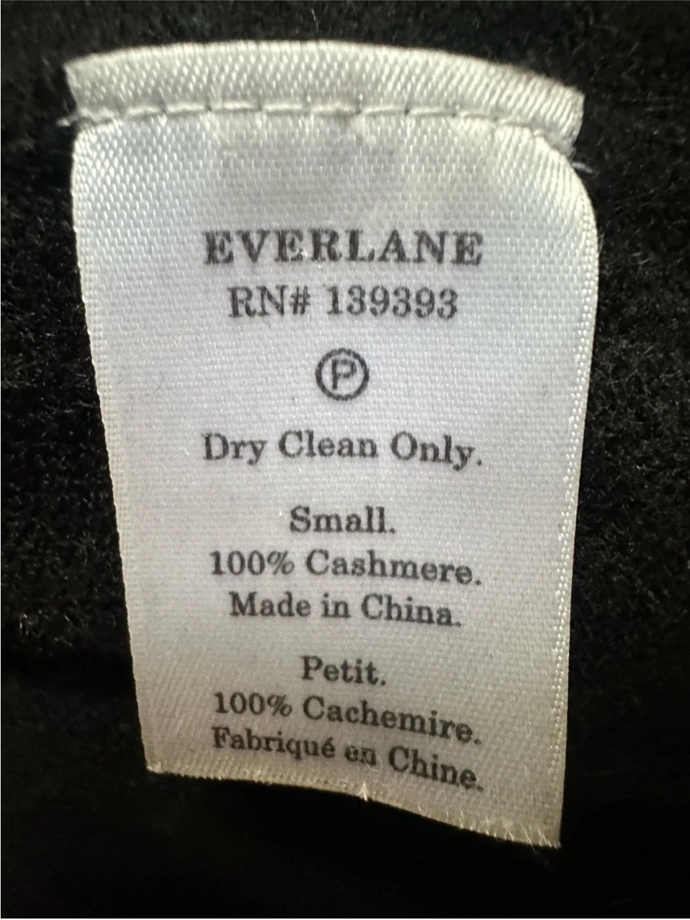 Everlane Sweater Womens S Black Cashmere V Neck Minimalist Lightweight Classic - Picture 4 of 4